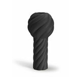 Twist Pillar Vase 34cm Black