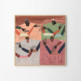 Ibi Meier-Oruitemeka Joyful Chatter 50×50cm