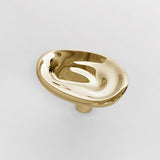 Ripple Hook Small Brass