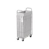 FOLDING LAUNDRY SQUARE BASKET with CASTER 40L SLIM ライトグレー
