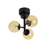 TINY GLASS CEILING LIGHT 3 ブラック・アンバーグラス