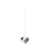 Reflect candle holder L Brushed Chrome