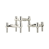 BMF candle holder set with 3 pcs Chrome