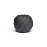 Twist Ball Vase 12cm Black