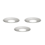 Candle holder cuff set with 3 pcs Chrome