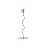 Curved Candleholder 23cm Stainless Steel