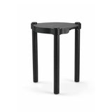 Woody Stool Black Stained Oak
